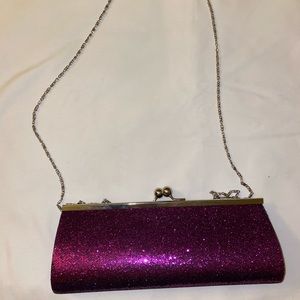 Glittery clutch